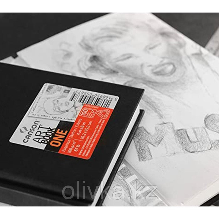 Блокнот в твердой обложке для зарисовок CANSON Art Book One, 10.2 х 15.2 см, 100 листов, 100 г/м2 - фото 7 - id-p113955398