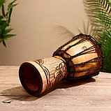 Музыкальный инструмент Барабан Джембе  МИКС 30х16х16 см, фото 3