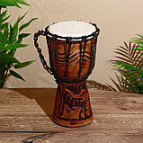 Музыкальный инструмент Барабан Джембе  МИКС 30х16х16 см, фото 7