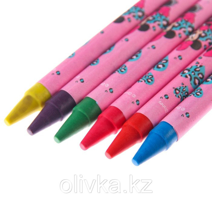 Восковые карандаши, набор 6 цветов, Минни Маус - фото 3 - id-p113952149