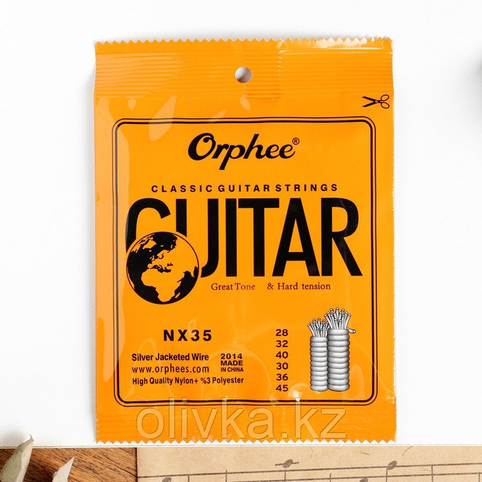 Струны для классической гитары Orphee NX35, 028-045 - фото 4 - id-p113960004
