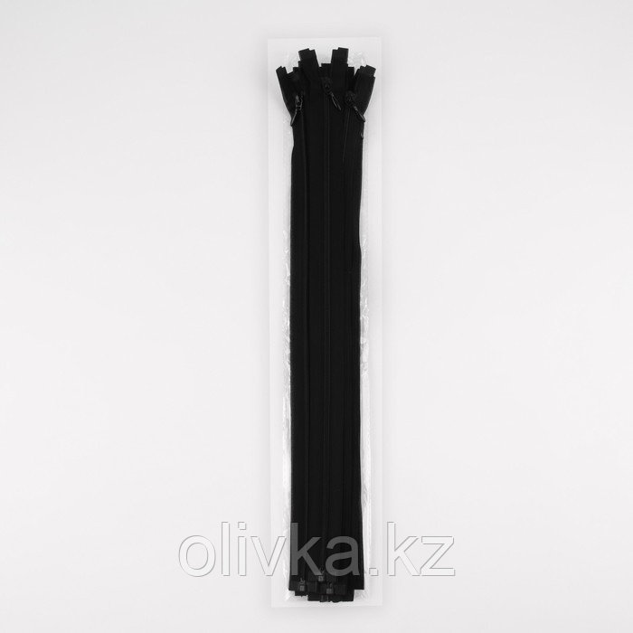 Молния разъёмная «Спираль», №3, разъёмная, замок автомат, 40 см, цвет чёрный - фото 3 - id-p113955419