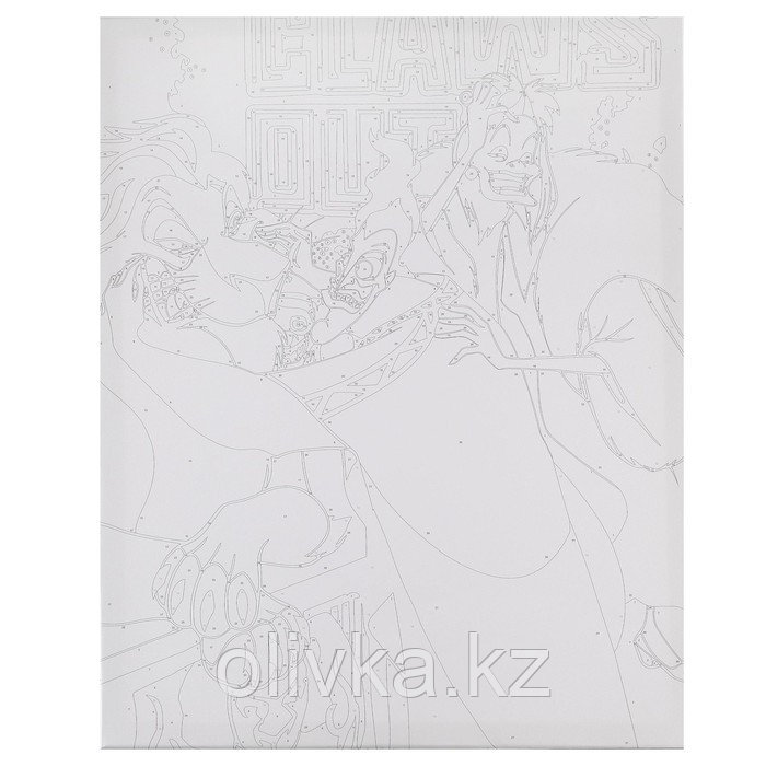 Картина по номерам "Шрам, Аид и Круэлла", 40х50 см, Disney - фото 6 - id-p113959102