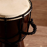 Музыкальный инструмент барабан джембе "Классика" 20х12х12 см, фото 3