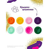 Набор для детской лепки «Тесто-пластилин с блестками, 8 цветов», фото 2