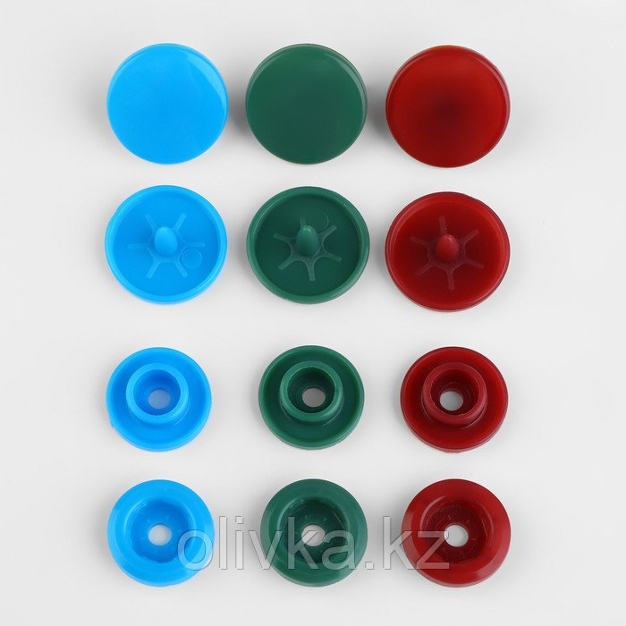 Набор пластиковых кнопок d = 12 мм, 180 шт, в органайзере «Цветок», d = 15,8 × 2,5 см - фото 5 - id-p113954554