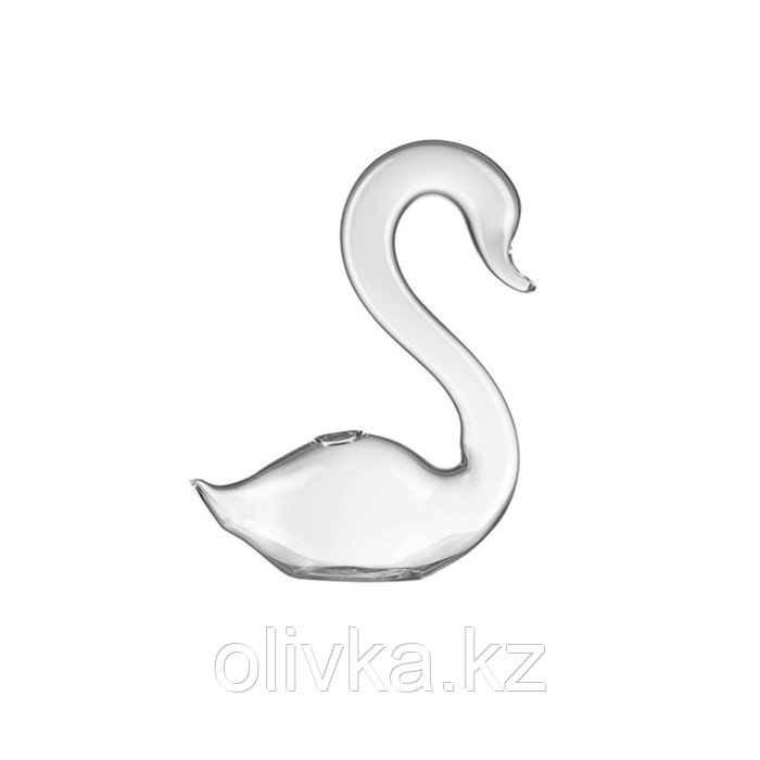 Ваза стеклянная «Лебеди», 21×15×7 см, микс - фото 1 - id-p113957316