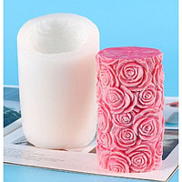 Молд силикон для свечи "Розы" 8,1х8,1х12,4 см