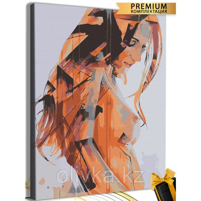 Картина по номерам «Обнажённая девушка» холст на подрамнике, 40 × 50 см - фото 1 - id-p113959174