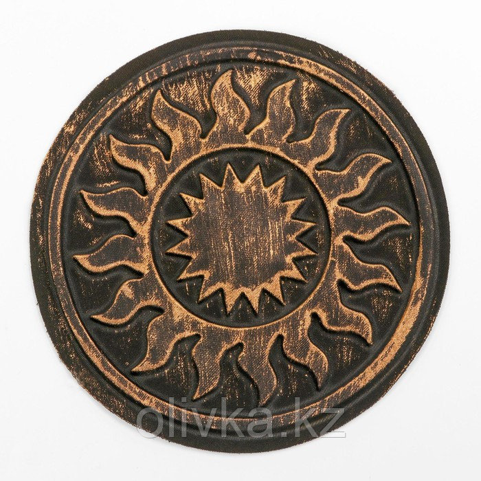 Нашивка с термопечатью «Символ в солнце», богатырь, 16 см