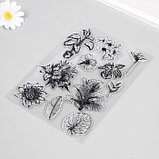 Штамп для творчества "Домашние цветы" 15х21х0,3 см, фото 2