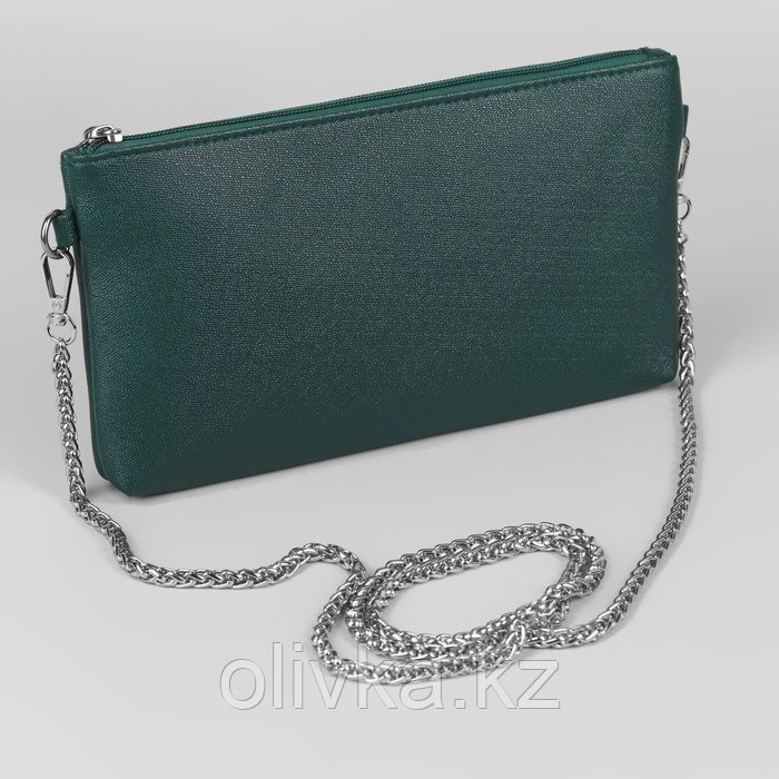 Цепочка для сумки, с карабинами, железная, 7 × 7 мм, 120 ± 2 см, цвет серебряный - фото 3 - id-p113949292