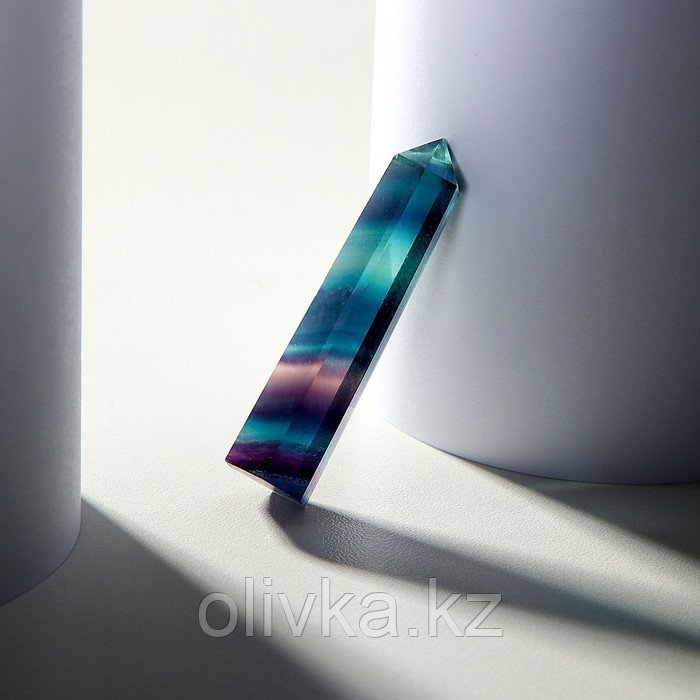 Кристалл из натурального камня «Фиолетовый флюорит», высота: от 5 до 6 см - фото 3 - id-p113957372