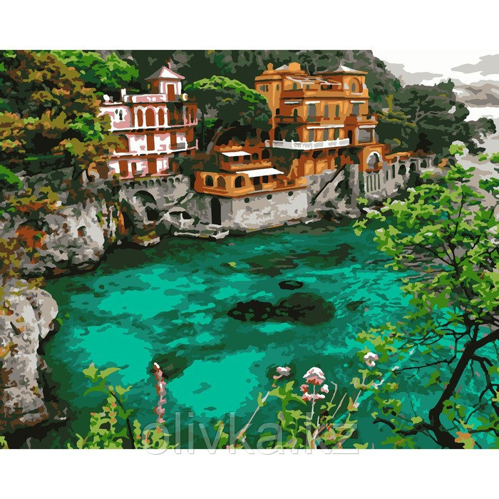 Картина по номерам холст на подрамнике 40 × 50 см «Рыбацкий город Италии» - фото 1 - id-p113953829