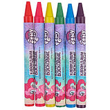 Восковые карандаши, набор 6 цветов, высота 8 см, диаметр 0,8 см, My Little Pony, фото 2
