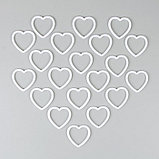 Основа для творчества и декора «Сердце» набор 20 шт., размер 1 шт. — 6 × 6 × 0,45 см, фото 2