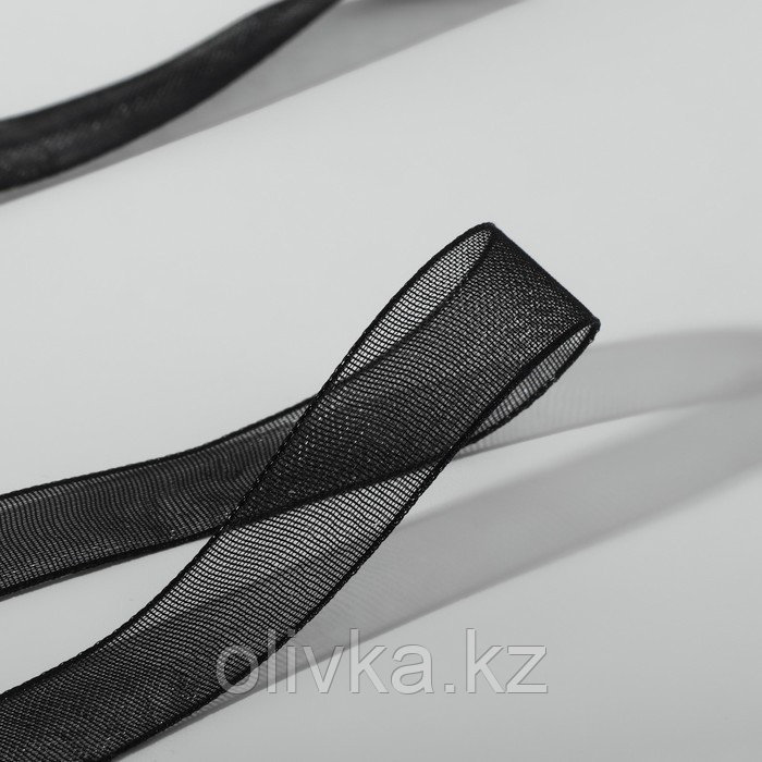 Лента капроновая, 10 мм × 30 ± 1 м, цвет чёрный