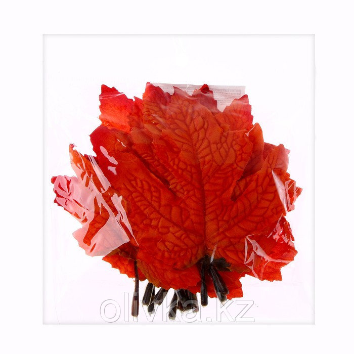 Декор «Осенний лист» набор 15 шт., размер 1 шт. 9 × 11 × 0,2 см, цвет оранжевый - фото 4 - id-p113958336