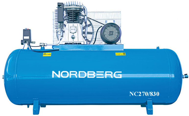 Компрессор поршневой с ременным приводом NORDBERG NC270/830