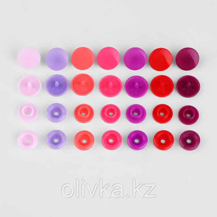 Набор пластиковых кнопок d = 12 мм, 240 шт, в органайзере, 19 × 13,2 × 2,2 см - фото 3 - id-p113954712