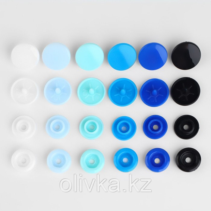 Набор пластиковых кнопок d = 12 мм, 240 шт, в органайзере, 19 × 13,2 × 2,2 см - фото 4 - id-p113954712