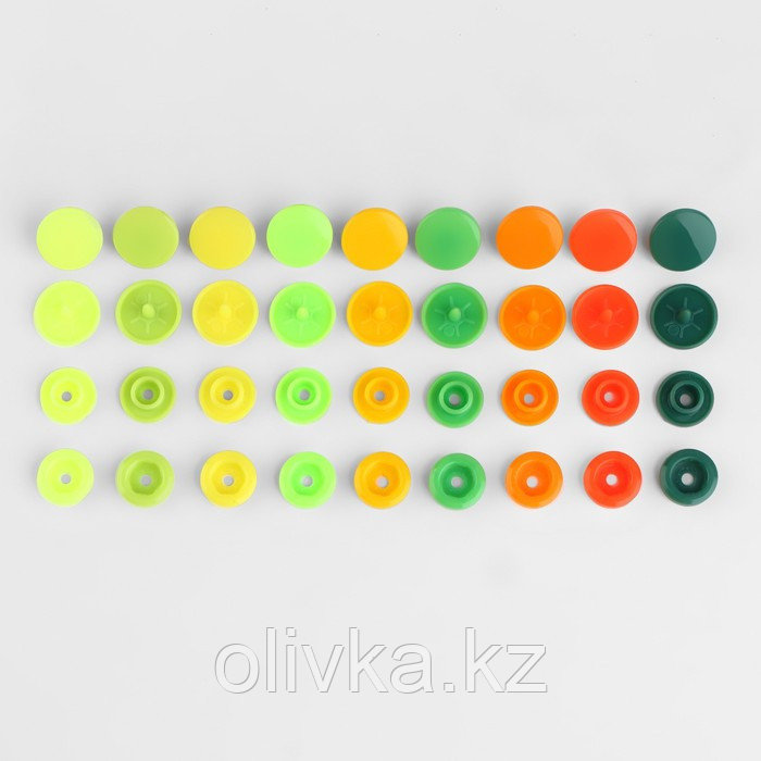 Набор пластиковых кнопок d = 12 мм, 240 шт, в органайзере, 19 × 13,2 × 2,2 см - фото 5 - id-p113954712