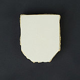Органайзер-ванночка для бисера и страз, из гипса, 7 × 8 × 2 см, цвет белый/золотой, фото 3