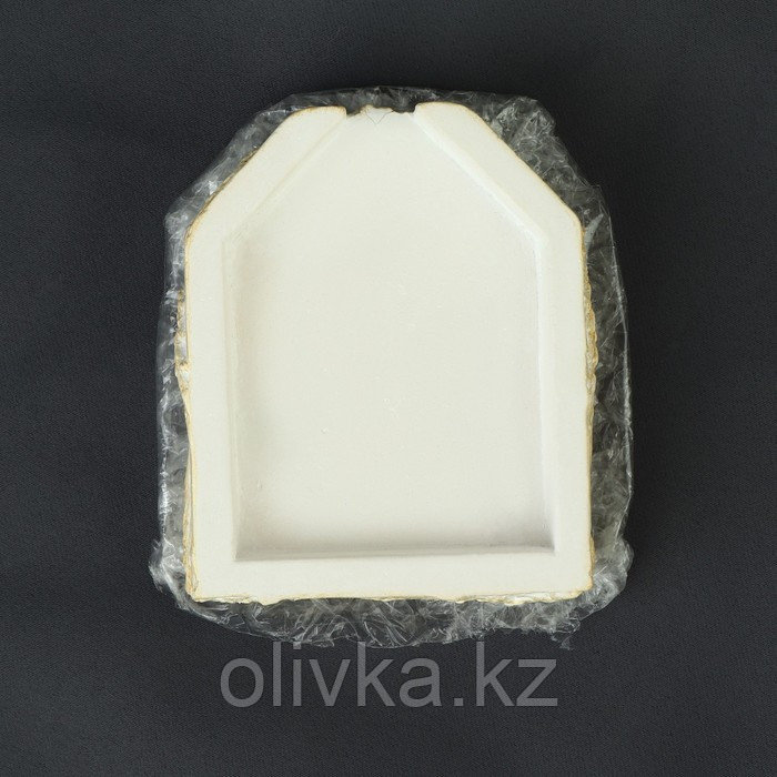 Органайзер-ванночка для бисера и страз, из гипса, 7 × 8 × 2 см, цвет белый/золотой - фото 4 - id-p113960223