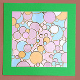 Паспарту размер рамки 30 × 30 см, прозрачный лист, клейкая лента, цвет зелёный, фото 4