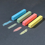 Мелки цветные школьные 4шт "Единорог" Минни Маус и Единорог, прямоугольные, фото 2
