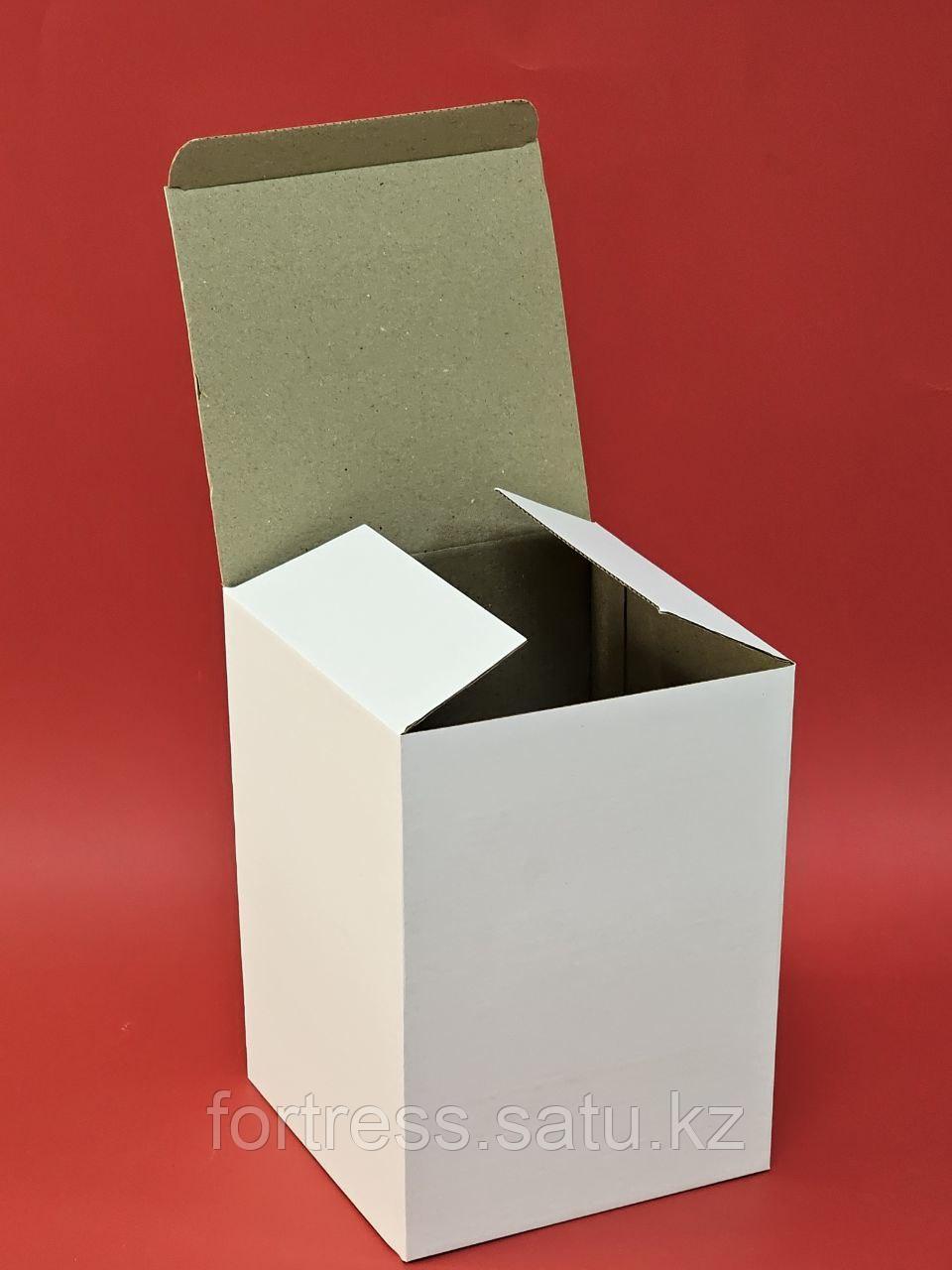 Коробка из микрогофры размер 22*16*16 белая - фото 2 - id-p105697935