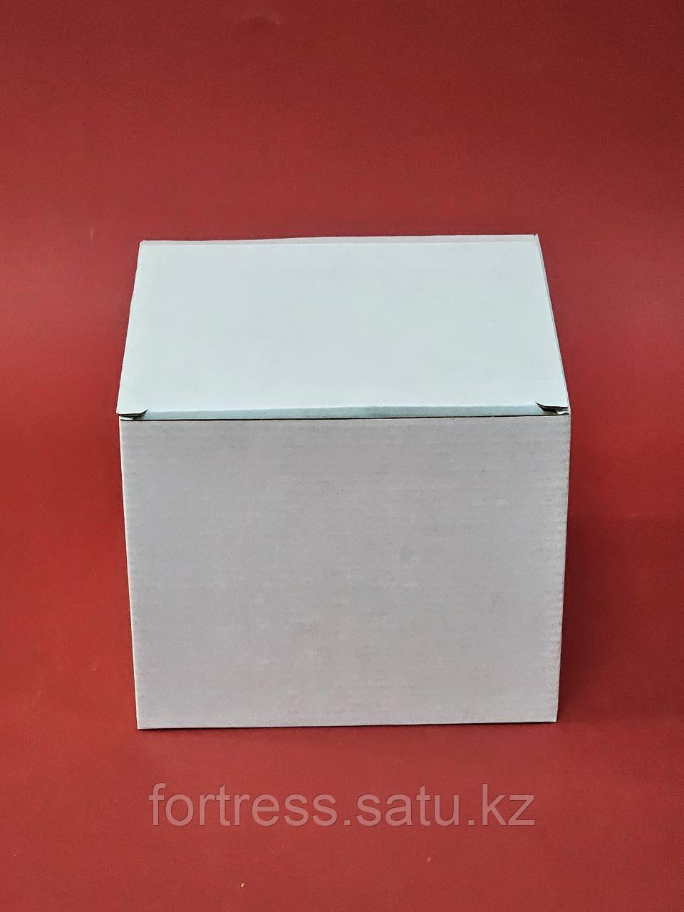 Коробка из микрогофры размер 15*14,5*12,5 белая - фото 1 - id-p99334081