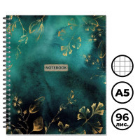 Тетрадь Attache Selection Floral, А5, 96 листов, в клетку, на спирали - фото 1 - id-p113964221