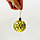 Новогодние елочные шарики 12 шт 4 вида 6 см золотые, фото 3