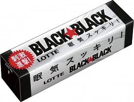 Жевательная резинка Lotte BLACK BLACK (Япония), 25,2 г (15 шт- упак)