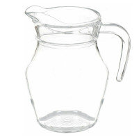 Кувшин для напитков Yiwumart, без крышки, 13,4 см, стекло, прозрачный, 500 мл
