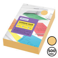 Бумага OfficeSpace "Intensive Color", А4, 80 г/м2, 500 листов, оранжевый