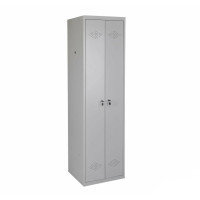 Шкаф индивидуальный Stynergy "ST ШР 21/500", 2 секции, 500*500*1860 мм, серый