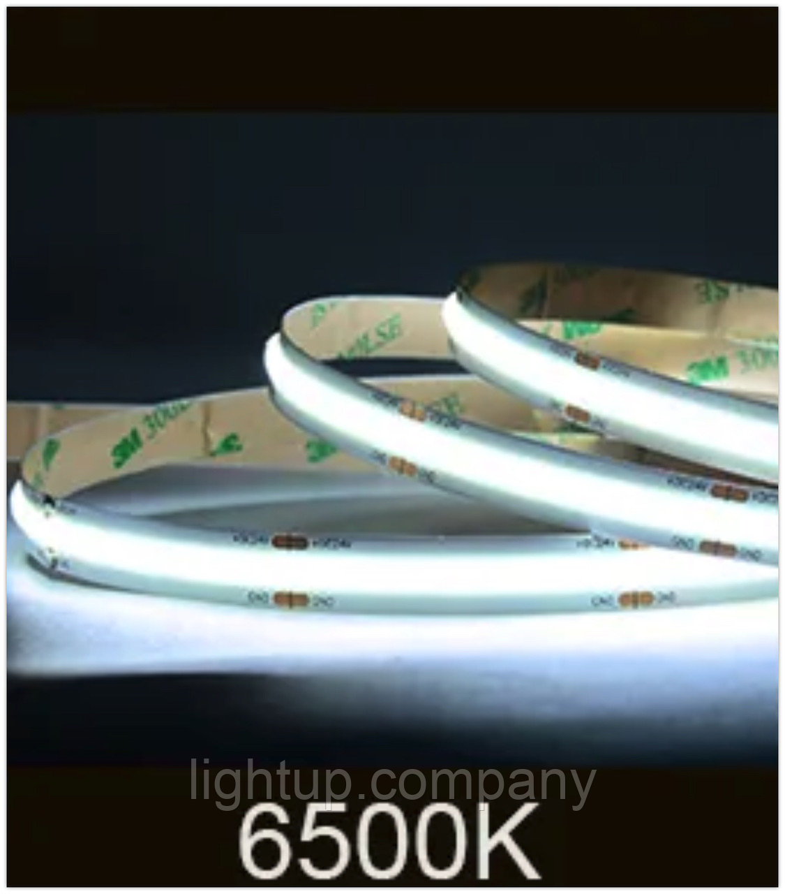 LightUP Светодиодная лента 24В COB 8 Вт/м 6500K 10м IP20 320 Led, фото 1