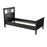 Кровать односпальная КАНТРИ (аналог ХЕМНЭС) 90х200 см черная\реечное дно Амелия