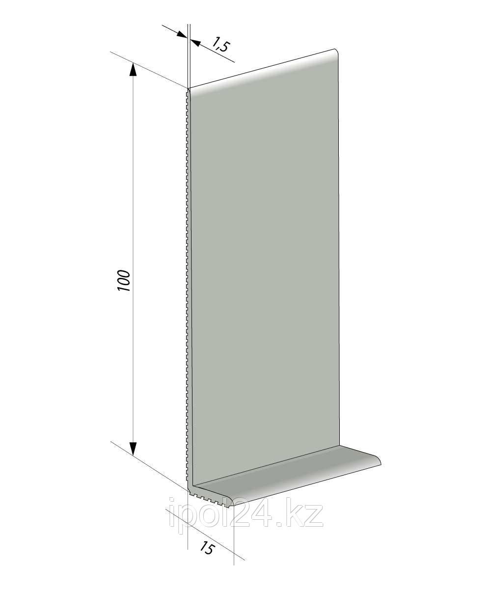 Гибкий плинтус для пола JL100-1PC (10 см) Агатово-серый 1,5 мм - фото 1 - id-p113986633