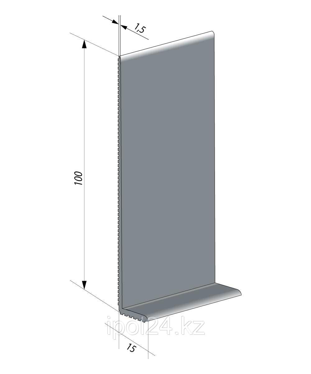 Гибкий плинтус для пола JL100-1PC (10 см) Серый 1,5 мм - фото 1 - id-p113986634