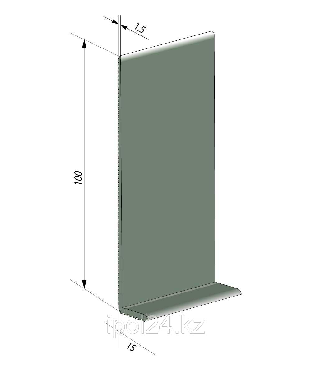 Гибкий плинтус для пола JL100-1PC (10 см) Серо-зеленый 1,5 мм - фото 1 - id-p113986645