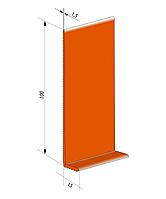 Гибкий плинтус для пола JL100-1PC (10 см) Оранжевый глубокий 1,5 мм