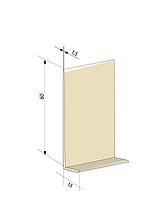 Гибкий напольный плинтус ПВХ JL60-1PC (6 см) Бежевый 1,5 мм