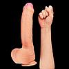 Фаллоимитатор "King sized" - 11 dual-layered silicone cock (рабочая длина 20см, диаметр 4.5см), фото 6