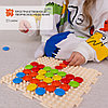 Мозаика сенсорная 3 в 1, ОРТОДОН: сортер, мозаика, модульный коврик, развивающая игрушка, 95 элемента, фото 4