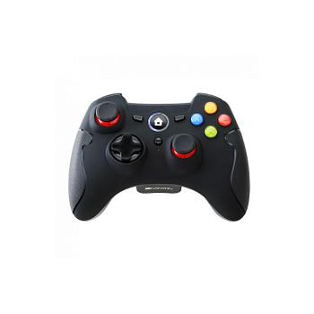 CANYON GP-W6 2.4G Wireless Controller with Dual Motor, Rubber coating, 2PCS AA Alkaline battery ,support PC