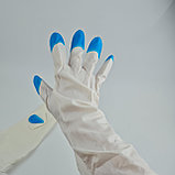 Перчатки латексные Gloves особо прочные "Дельфин" размер Л,М (400 шт), фото 4