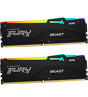 Оперативная память Kingston FURY Beast Black AMD RGB (KF556C36BBEAK2-16) 16 ГБ черный